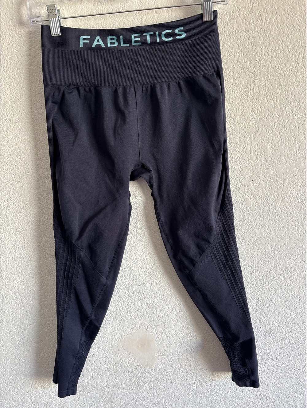 Fabletics Blue High-Waisted Mesh Detail Leggings